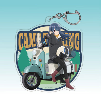 『ゆるキャン△ SEASON3』 描き下ろし 志摩リン アクリルマルチキーホルダー バイクでひといきVer.