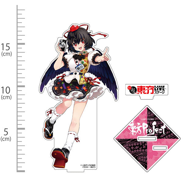 東方Project 射命丸文 アクリルフィギュア LIVEステージVer. illust：あきつ
